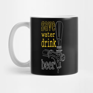 Save Water Drink Beer Mug